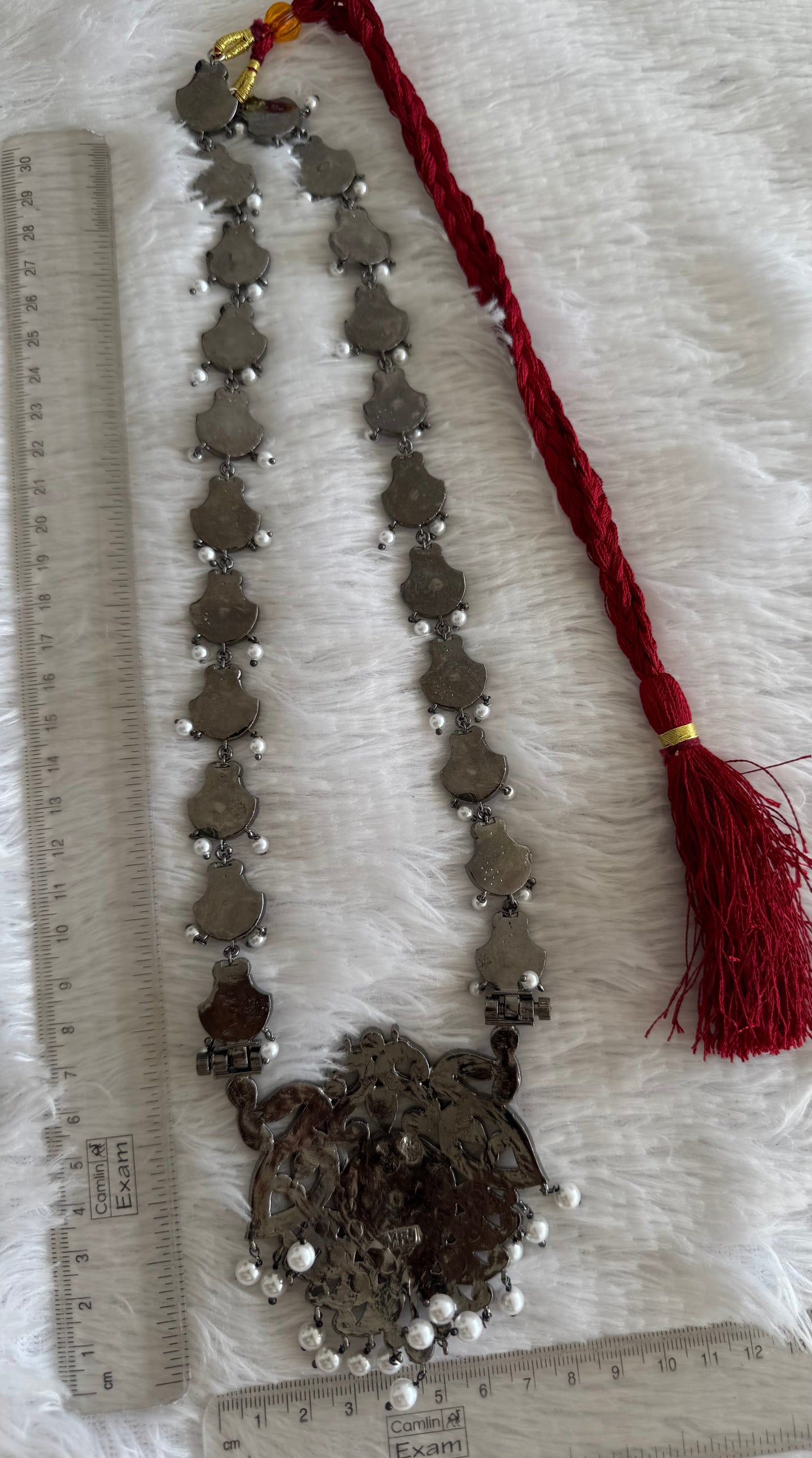 Black finish AD precious kemp pearl peacock haar Dj-52302