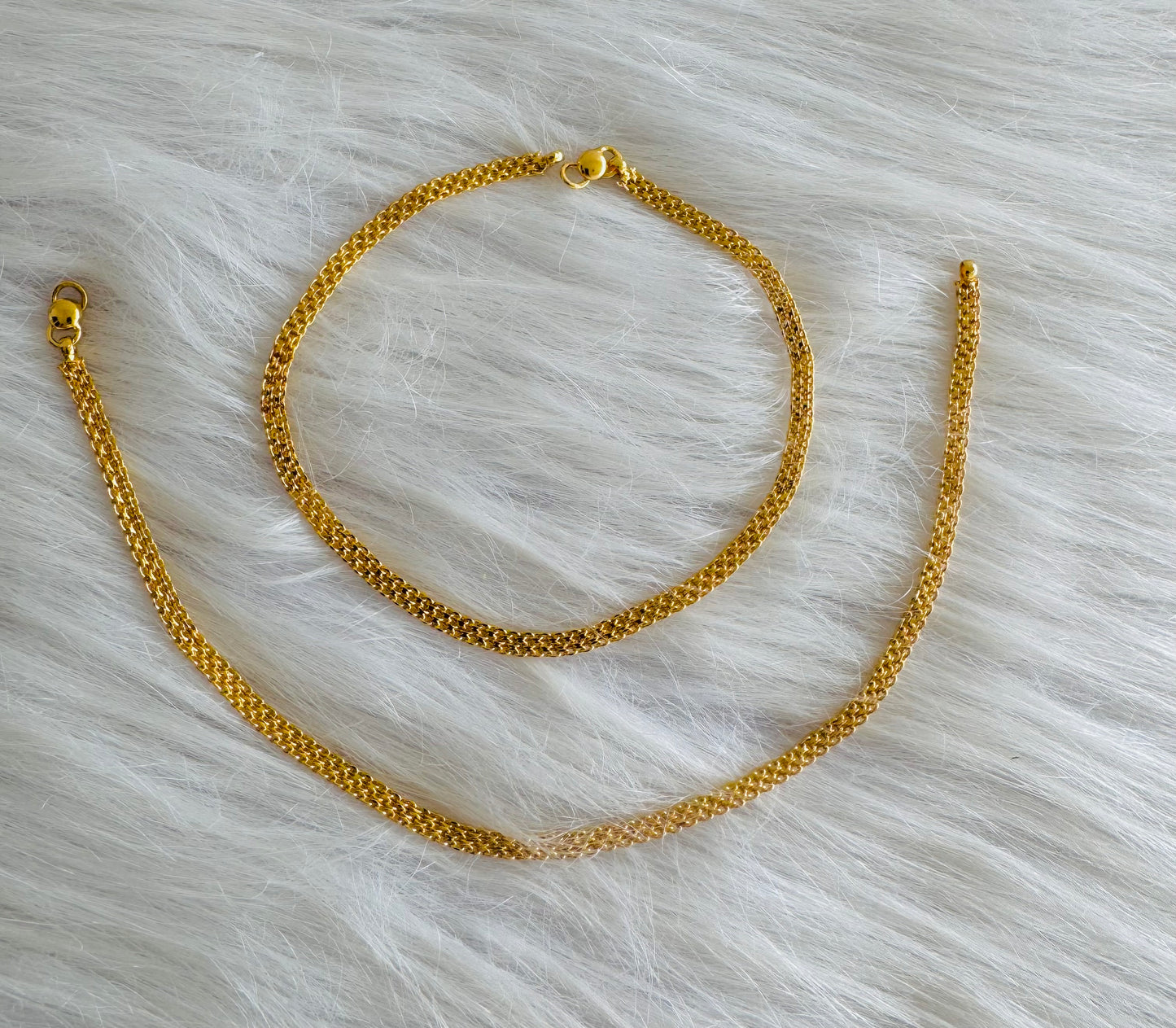 Gold tone 10.5 inches anklets dj-51292