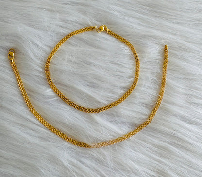 Gold tone 10.5 inches anklets dj-51292