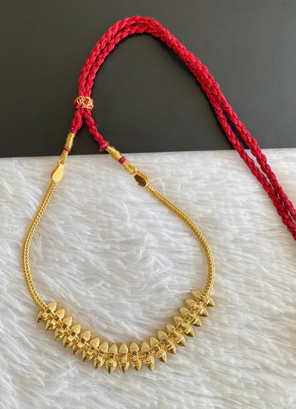 Gold tone AD white stone necklace dj-53226