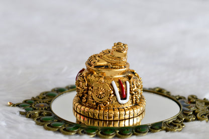 Antique gold tone thirumal padham dj-52327