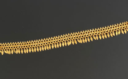 Gold tone kerala style elakka thali choker necklace dj-54102