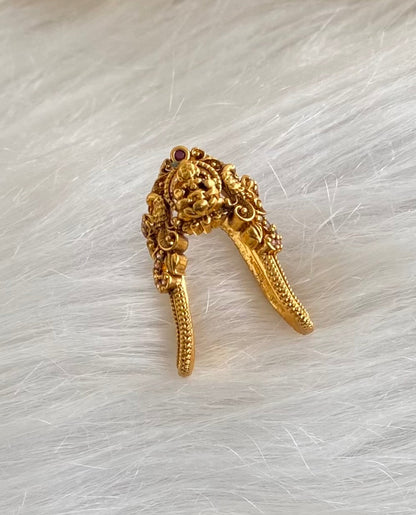Matte finish peacock lakshmi vanki style finger ring dj-54330