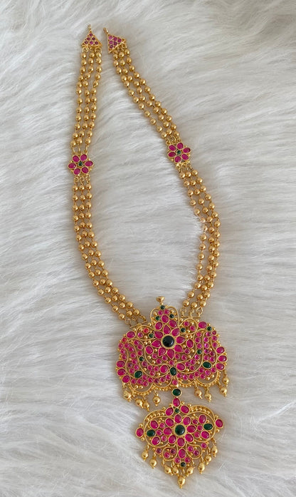 Gold tone Kemp-green flower bridal haar dj-54432