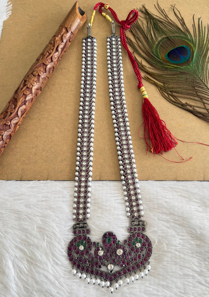 Black finish precious kemp pearl Naagar haar Dj-51759