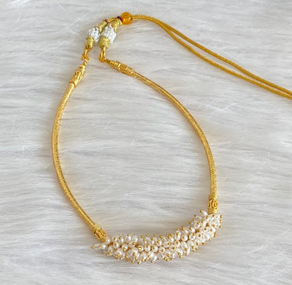 Gold tone hand made necklace dj-54084