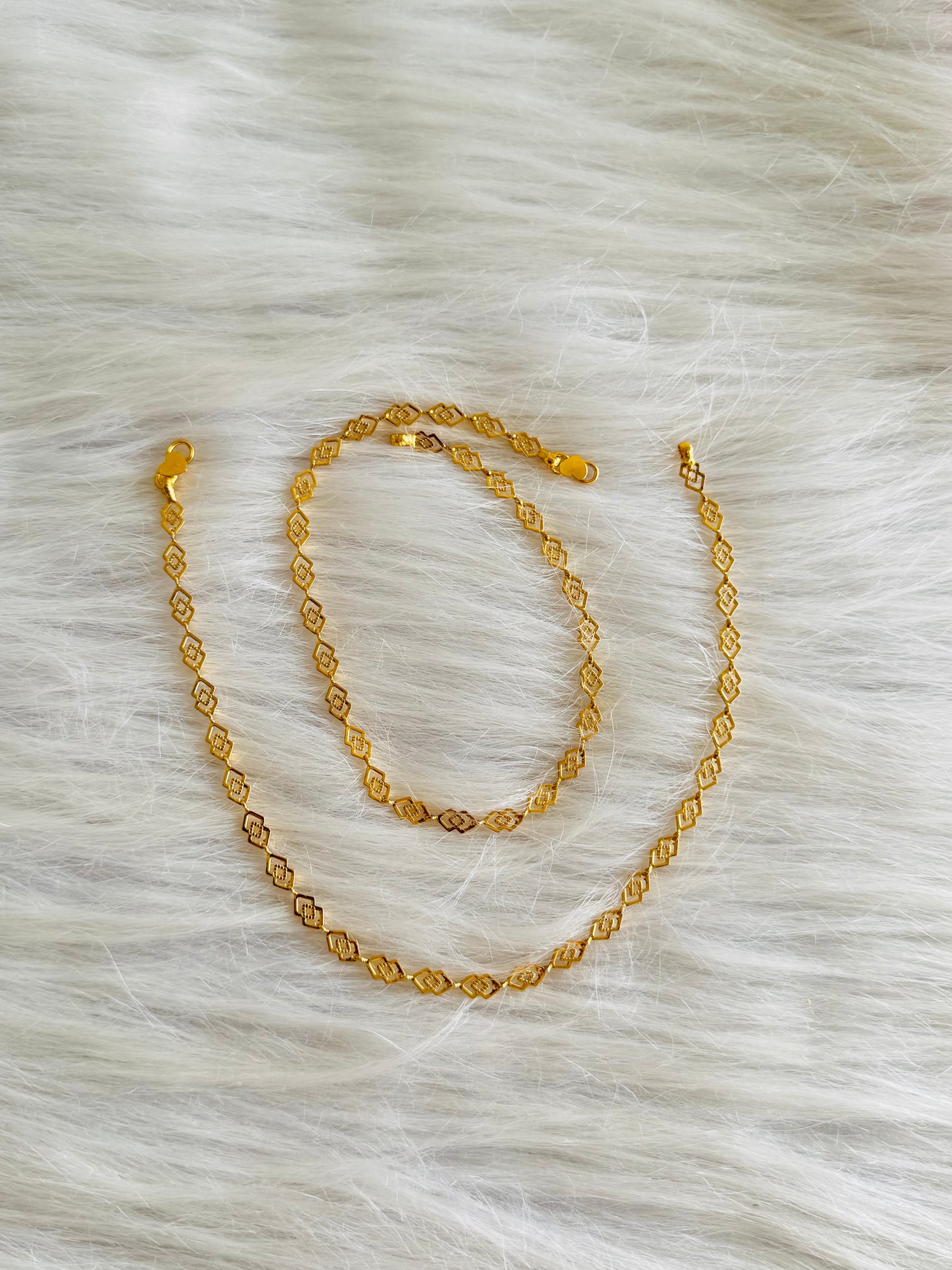 Gold tone 10.5 inches anklets dj-51295