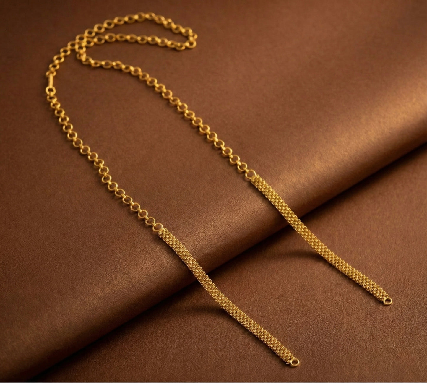 Matte finish waist/hip extension chain dj-46529