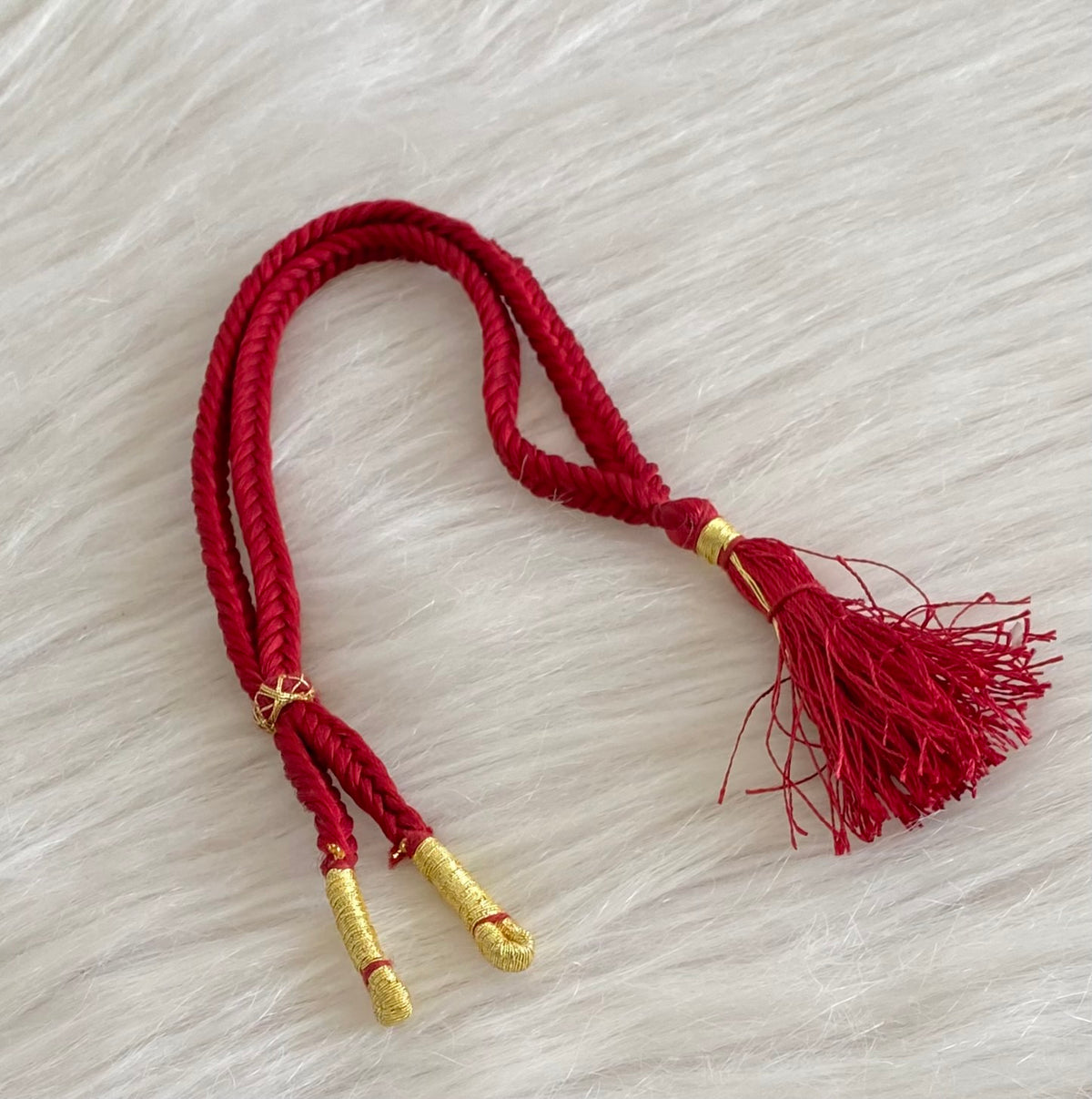 Handmade maroon silk thread adjustable dori dj-54990