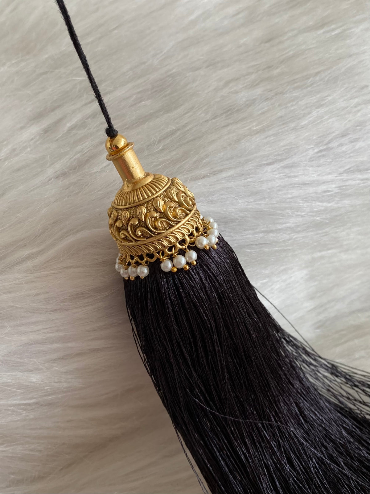 Matte finish pearl bridal kuppulu(Hair accessory) dj-55069