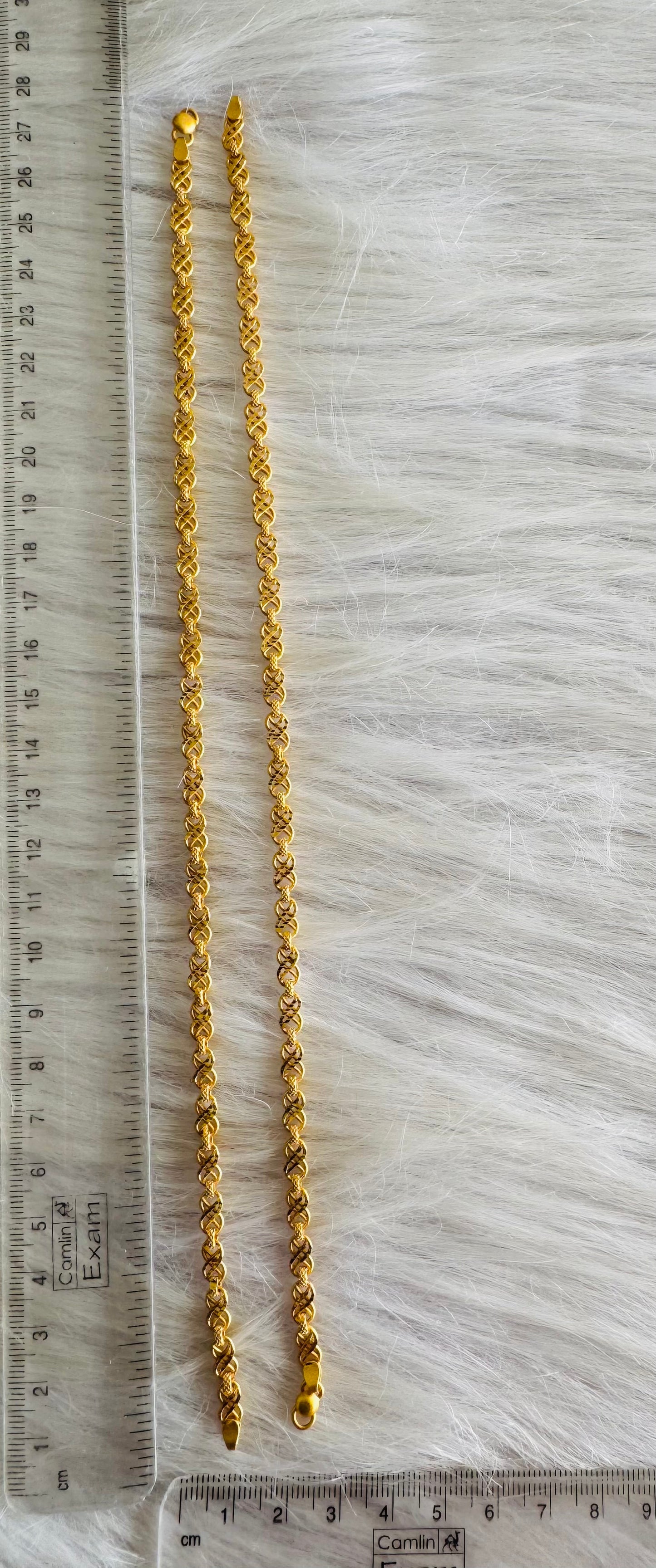 Matte Gold tone 10.5 inches anklets dj-51308