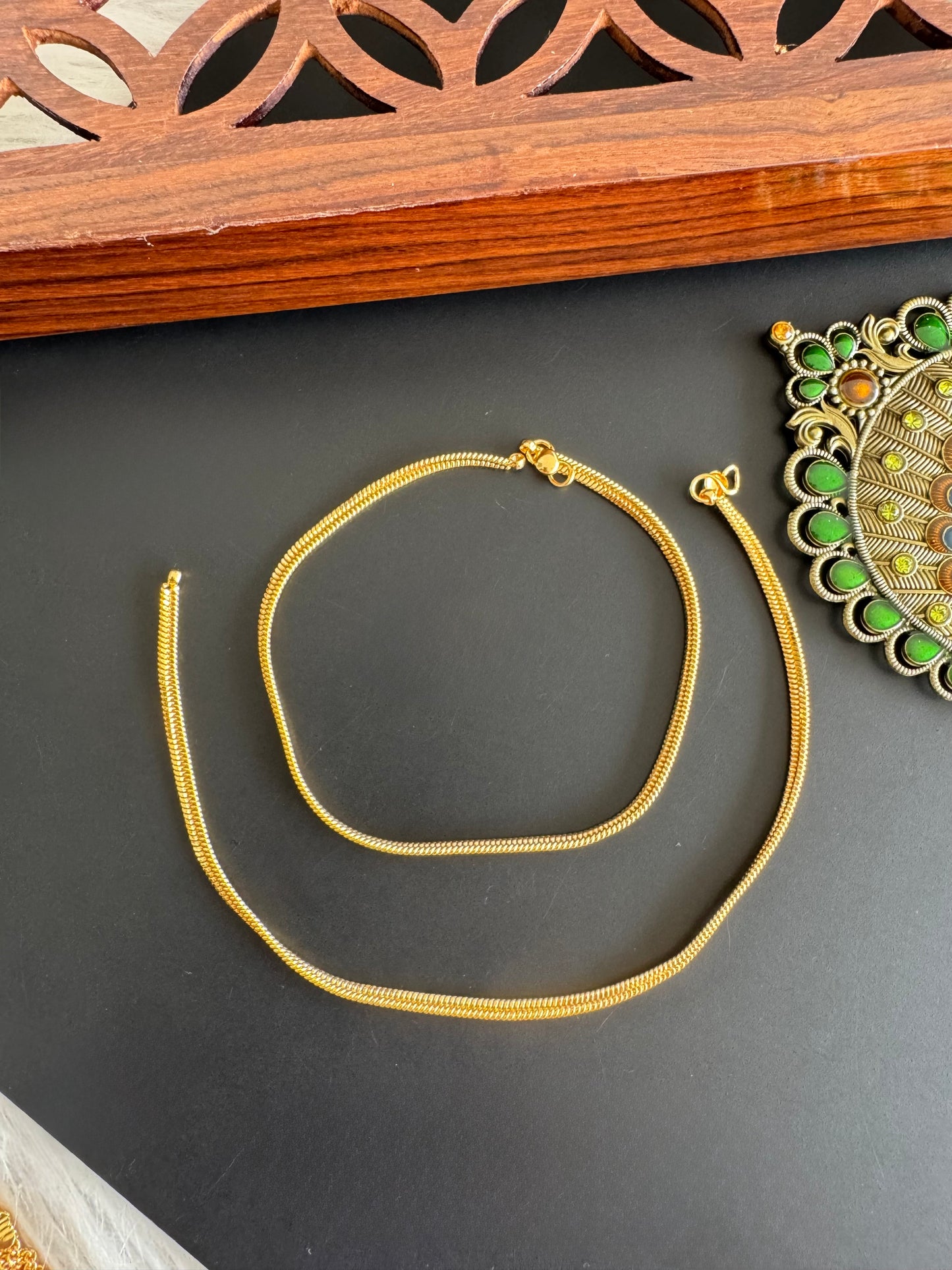 Gold tone 10.5 inches anklets dj-51303