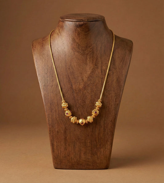 Matte finish kemp beaded chain dj-52089