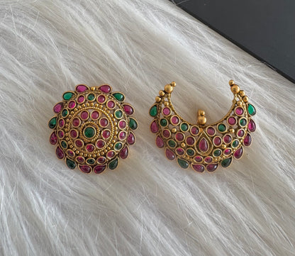 Matte finish kemp green sun moon hair jewel dj-51355