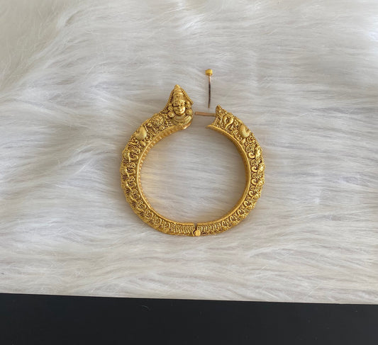 Antique gold tone pink stone shri  thirumal screw type kada(2.8) dj-54705