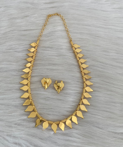 Gold tone kerala style thali kootam necklace set dj-54538
