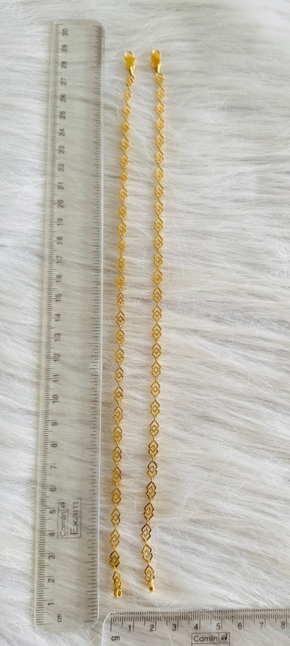 Gold tone 10.5 inches anklets dj-51295