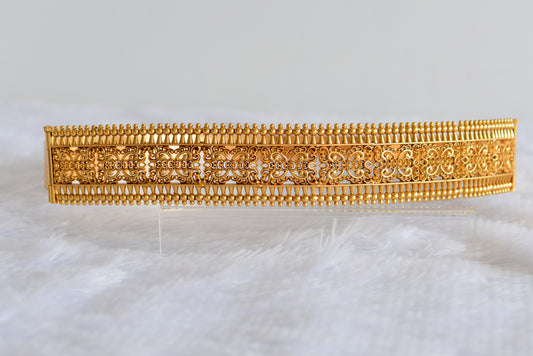 Matte finish floral waist belt dj-52181