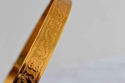 Gold tone floral waist band Dj-52188