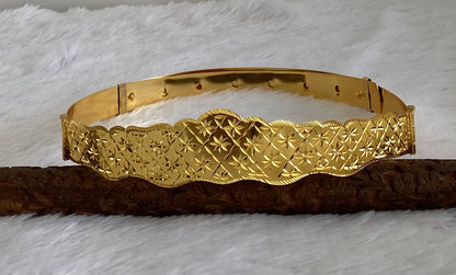 Gold tone flower design adjustable kid’s waist belt dj-53470