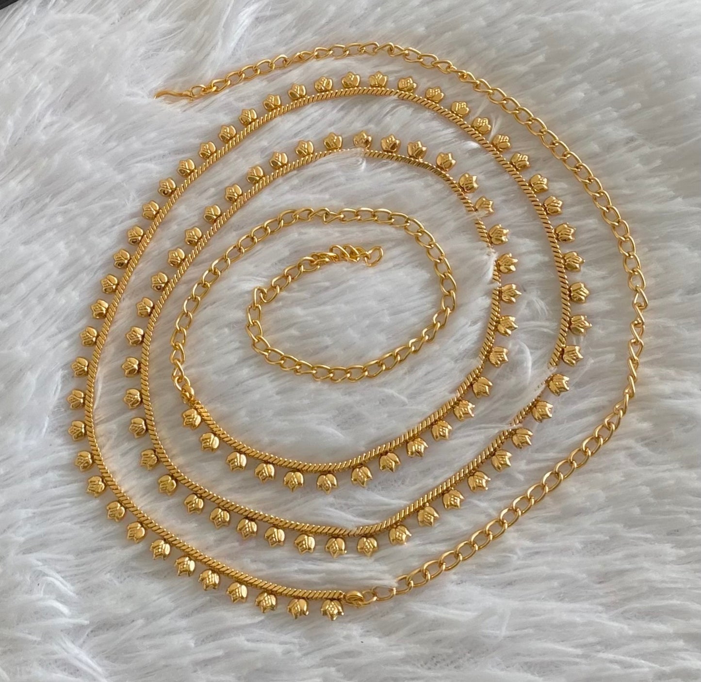 Antique gold tone hip/waist chain dj-54399