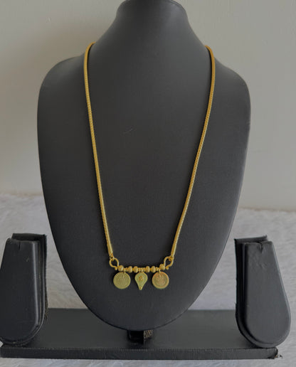 Gold tone 24 inches kerala style elakka thali Om mangalyam dj-52231