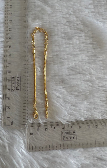 Gold tone necklace back chain dj-52240