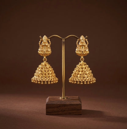 Gold tone Lakshmi Jhumkka DJ20117