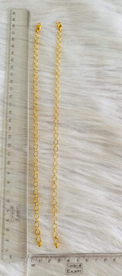 Gold tone 10.5 inches anklets dj-51296