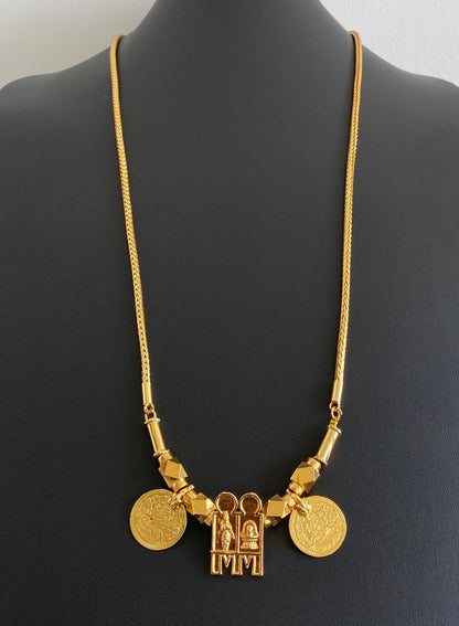 Gold Tone Shri Meenakshi Sundareshwarar thirumangalyam DJ30278