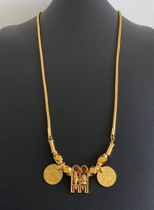 Gold Tone Shri Meenakshi Sundareshwarar thirumangalyam DJ30278
