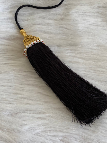 Matte finish elephant mango pearl bridal kuppulu(Hair accessory) dj-55070