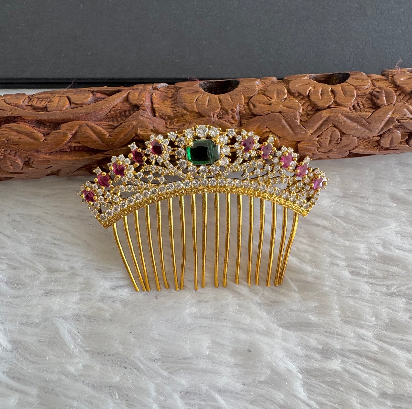 Matte finish kemp-green hair jewel dj-52032