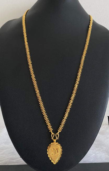 Gold tone 24 inches chain with om pendant dj-54379
