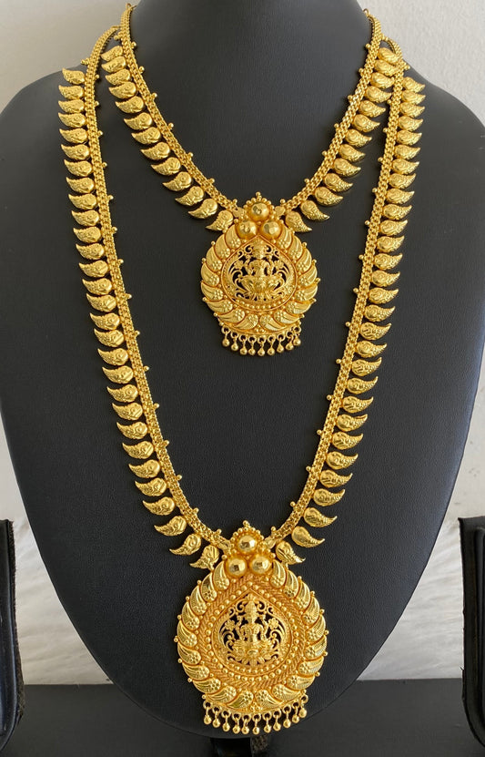 Gold tone mango lakshmi combo set dj-54287