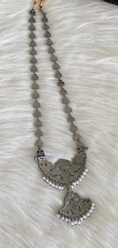 Black finish AD precious kemp-green-white pearl peacock haar dj-54683