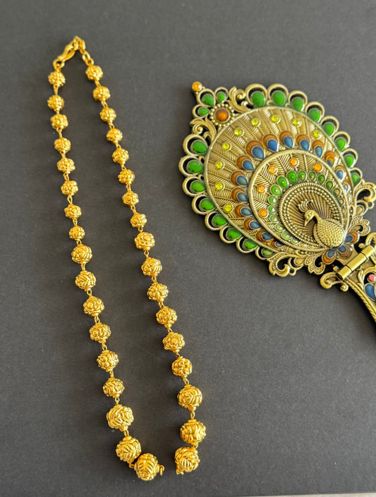 Matte finish Nakshi beaded chain for pendants dj-51459