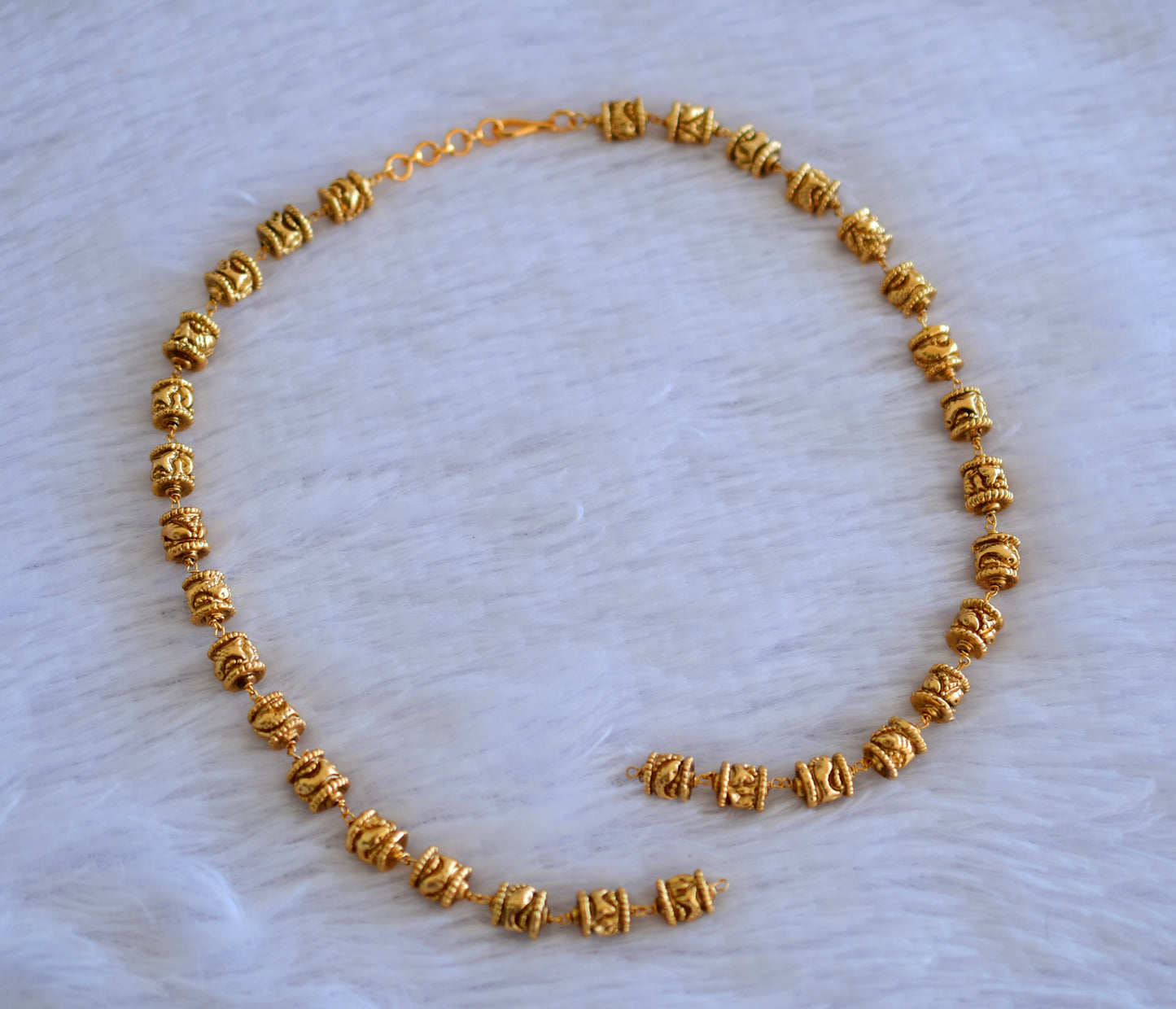 Antique gold tone nakshi beaded chain for pendants dj-52700