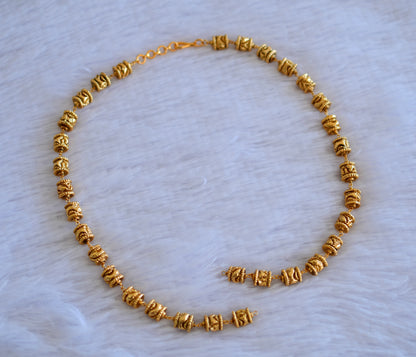 Antique gold tone nakshi beaded chain for pendants dj-52700
