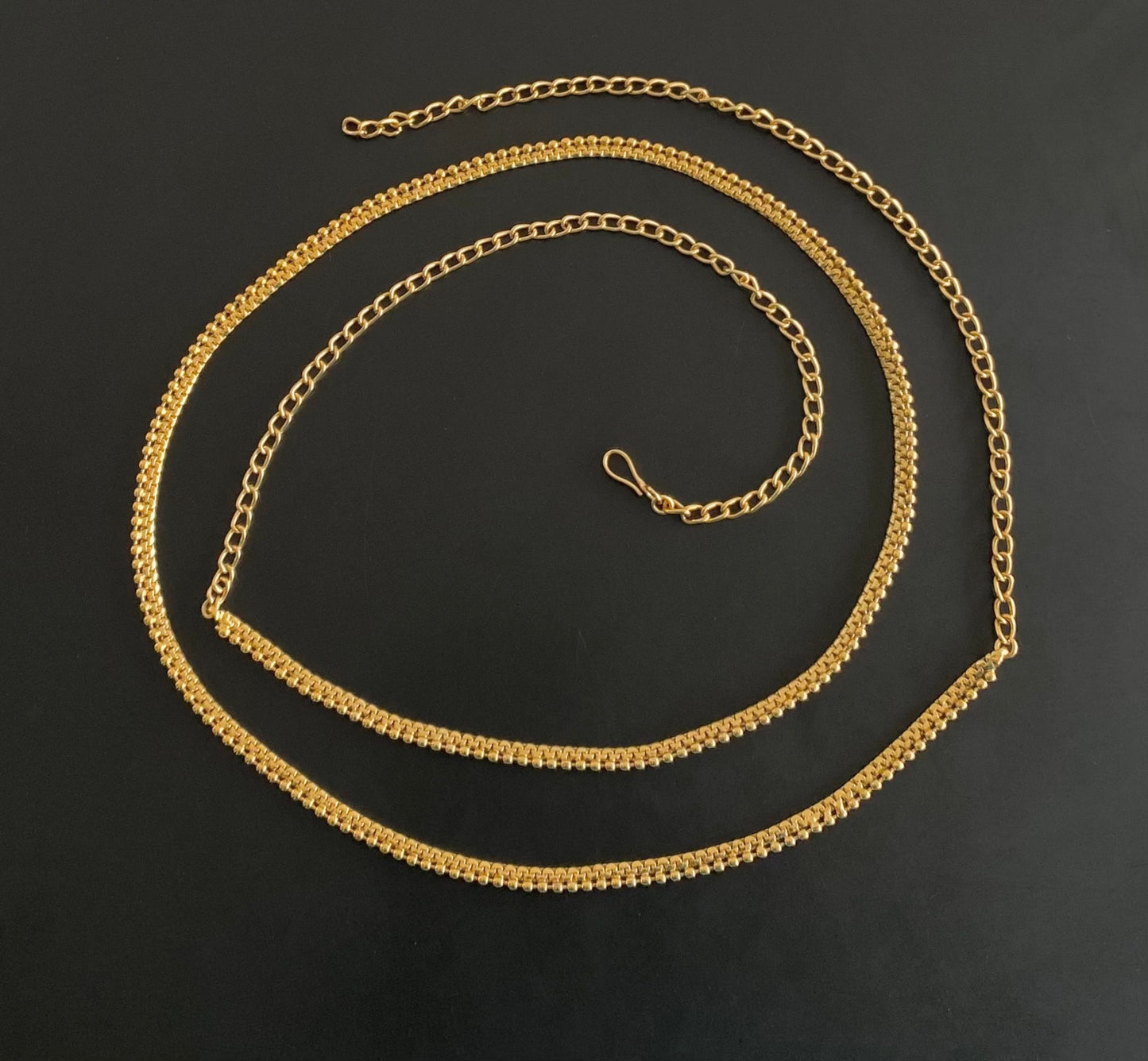Antique gold tone hip/waist chain dj-54401