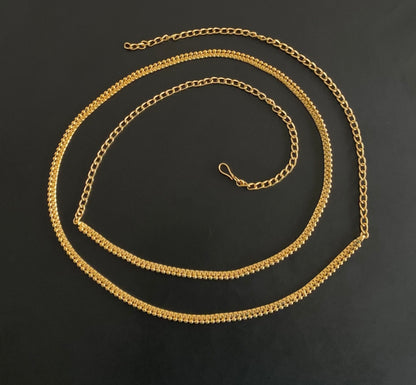 Antique gold tone hip/waist chain dj-54401