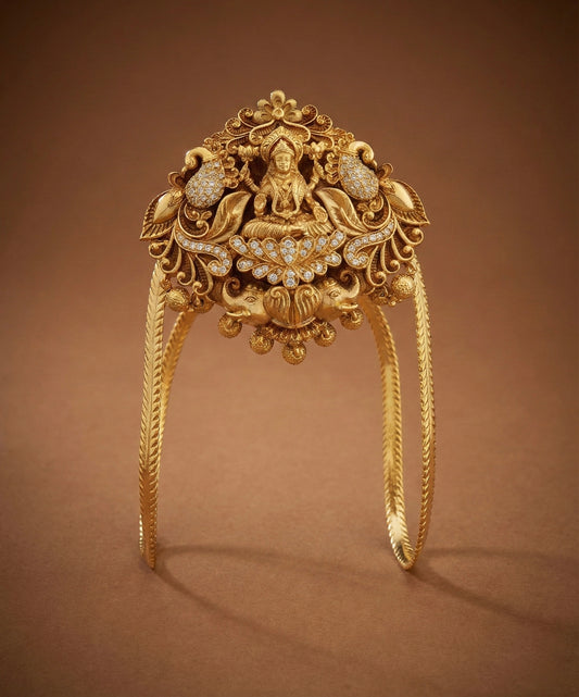 Antique gold tone cz Lakshmi Vanki/Bajuband dj-52743