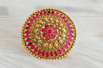 Antique gold tone kemp round hair jewel(rakodi)dj-53614