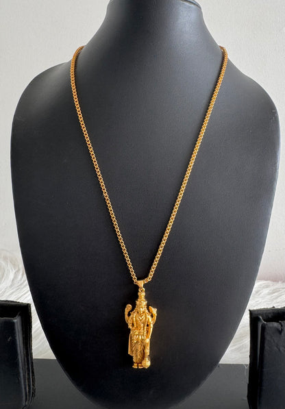 Matte finish 18 inches chain with Maha Vishnu pendant dj-51233