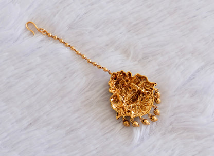 Antique gold tone lakshmi tikka dj-52985