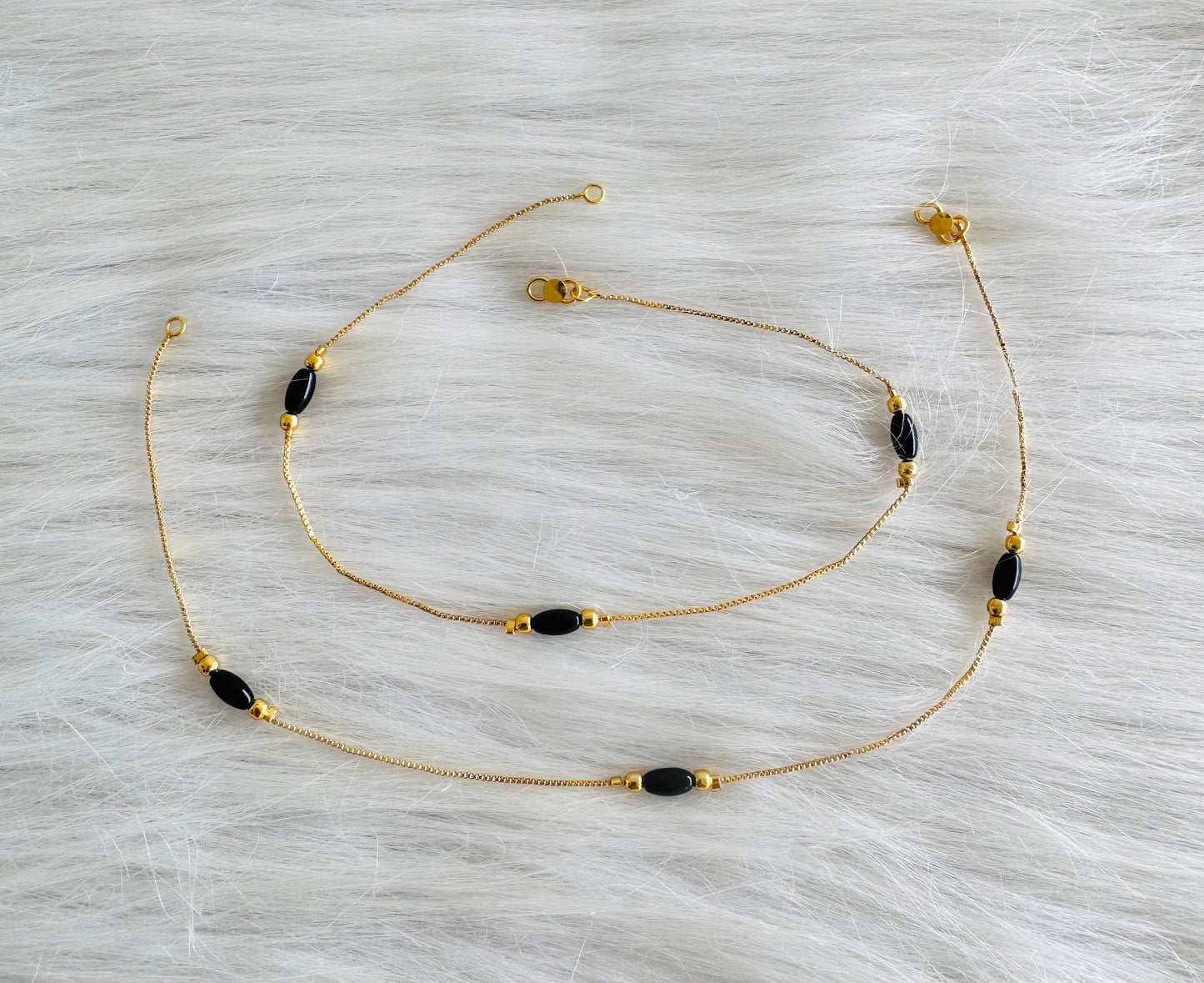 Gold tone 10.5 inches anklets dj-51309