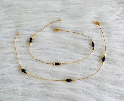 Gold tone 10.5 inches anklets dj-51309