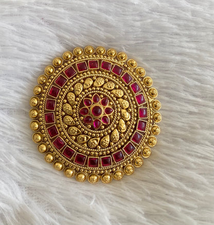 Antique gold tone kemp round hair jewel (rakodi) dj-53634
