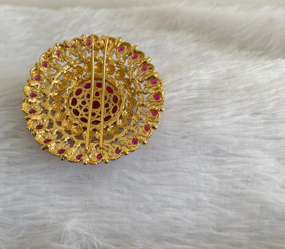 Antique gold tone kemp round hair jewel(rakodi)dj-53622