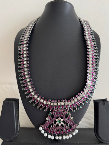 Black finish precious kemp pearl peacock pendant haar Dj-51167